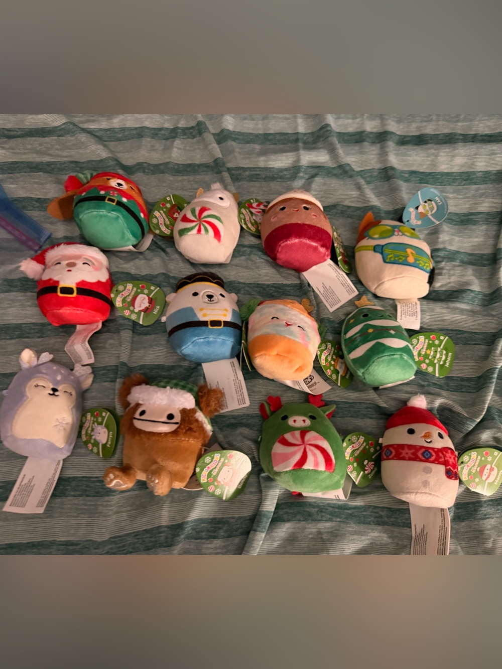 Holiday Plush 4” Squishmallows set of 12  Assorted Characters - NEW WITH TAGS
